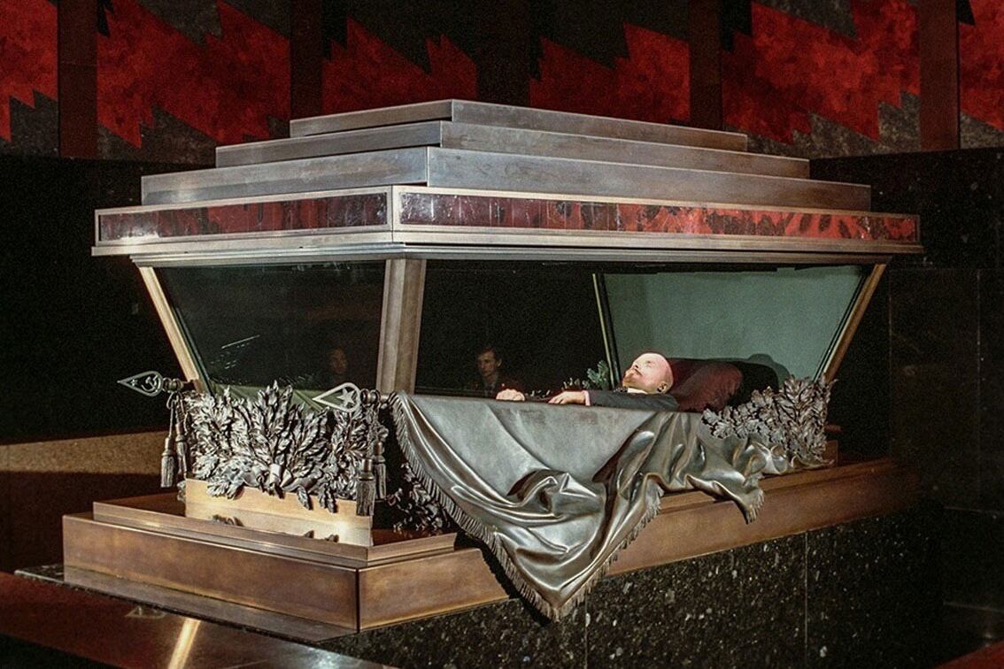 Lenin está embalsamado desde su muerte, en 1924.