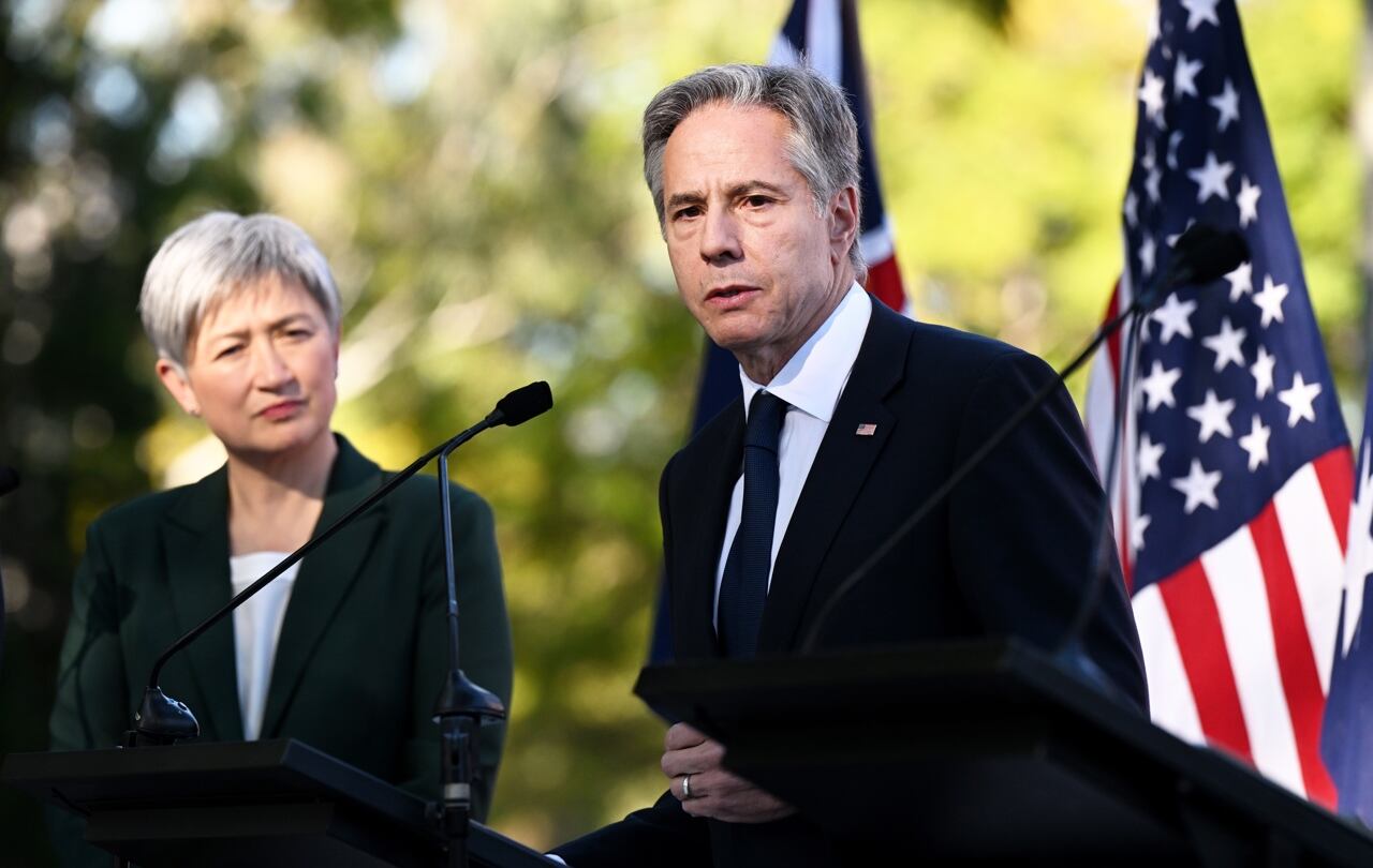 Blinken con su par australiana, Penny Wong