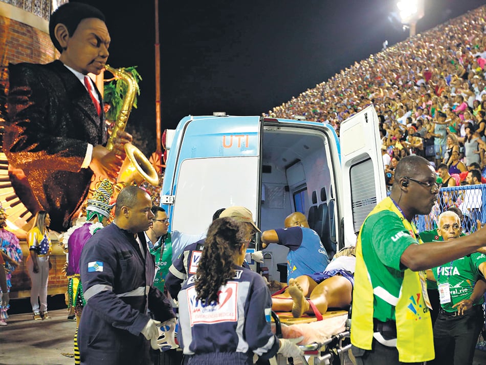 El nuevo accidente sucedió cerca de las tres de la madrugada con la escola Unidos da Tijuca.