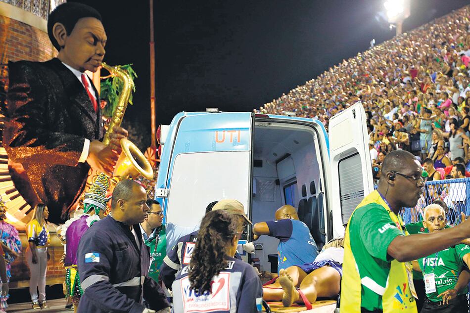 El nuevo accidente sucedió cerca de las tres de la madrugada con la escola Unidos da Tijuca.