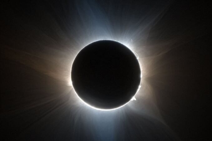 Eclipse solar total del 8 de abril: la NASA hará experimentos para estudiar la atmósfera. Imagen: @NASA_es