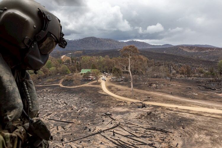 Una imagen desoladora del paso del fuego en Australia. 