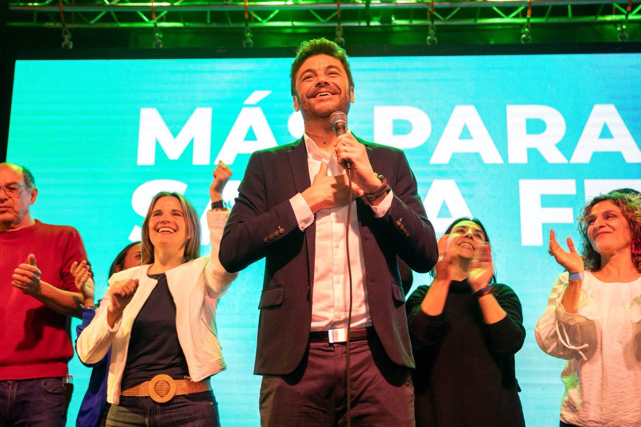 Juan Monteverde, ganador de la elección en Rosario.