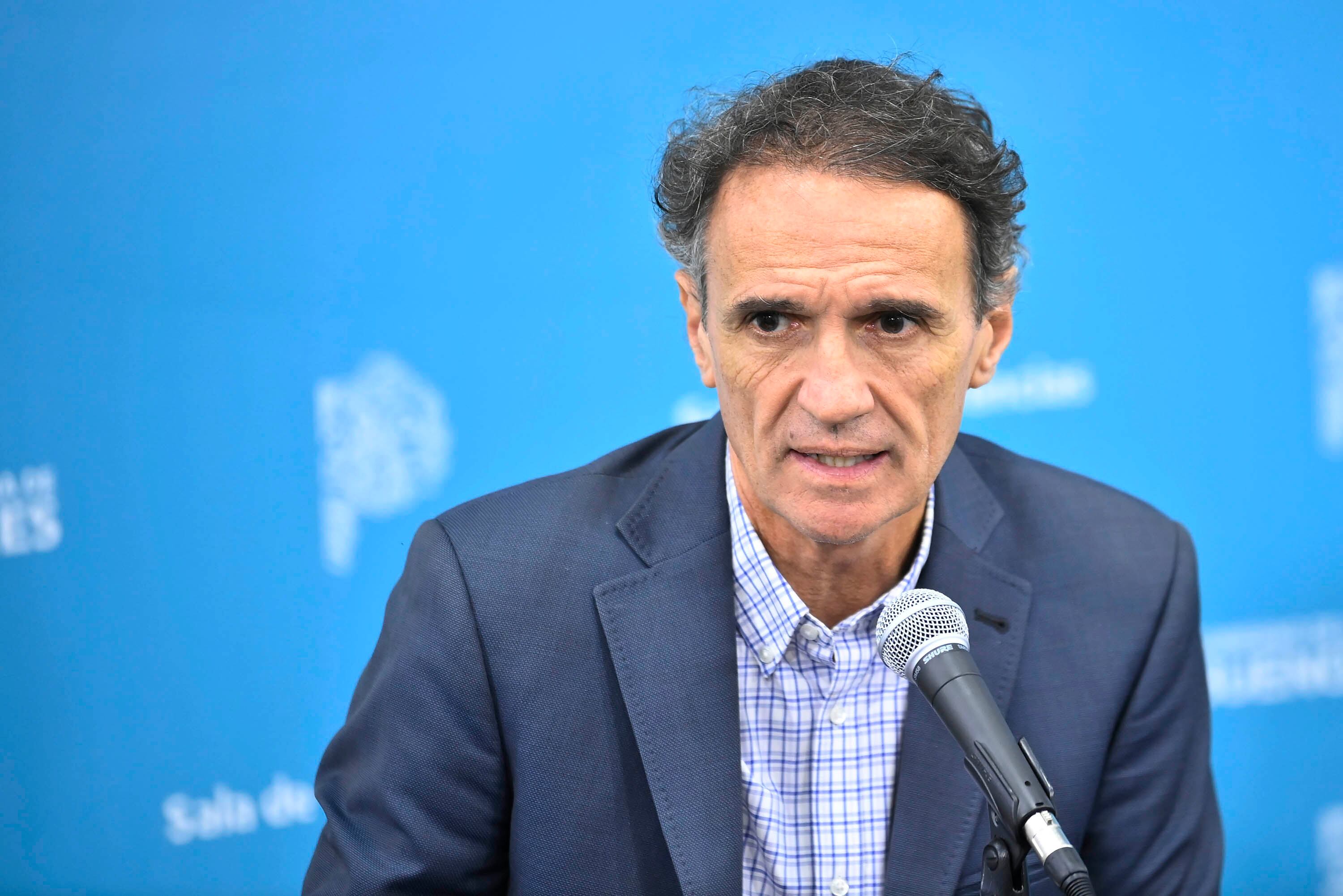 Gabriel Katopodis durante la conferencia del lunes. 