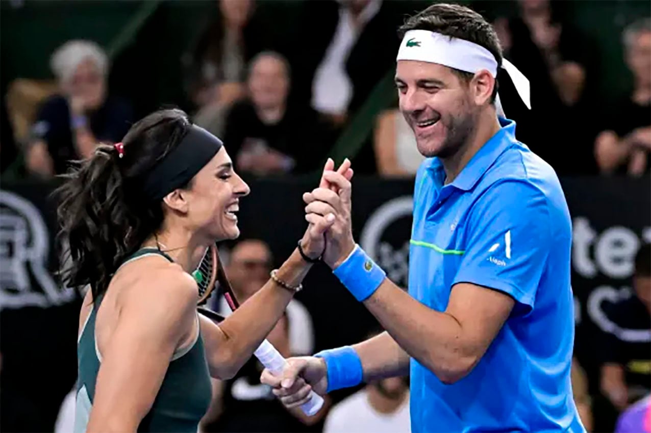 Sabatini, en la despedida de Del Potro.