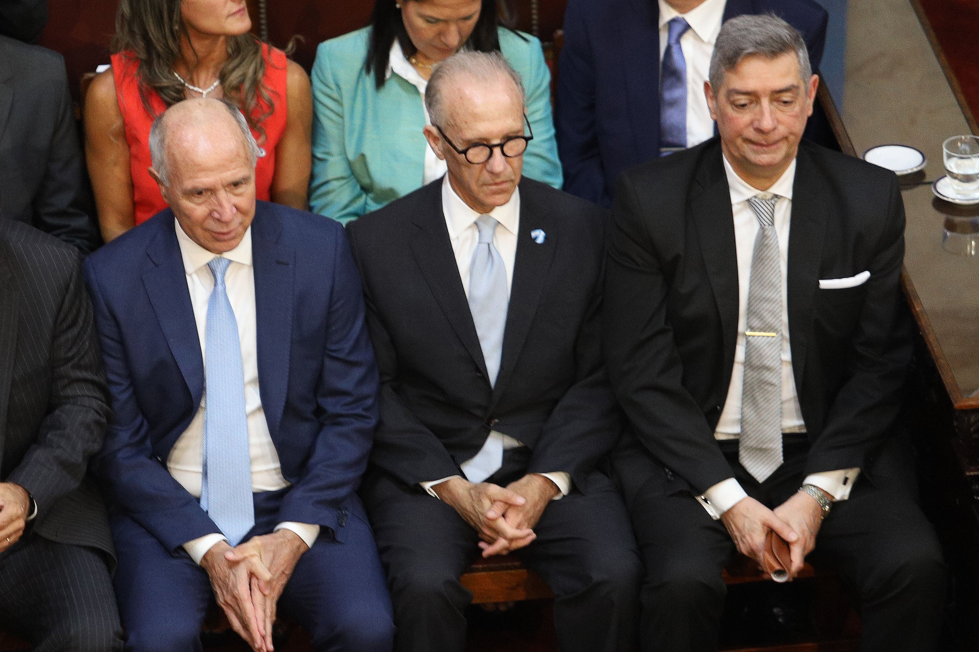 Los integrantes de la Corte, Ricardo Lorenzetti, Carlos Rosenkrantz y Horacio Rosatti.