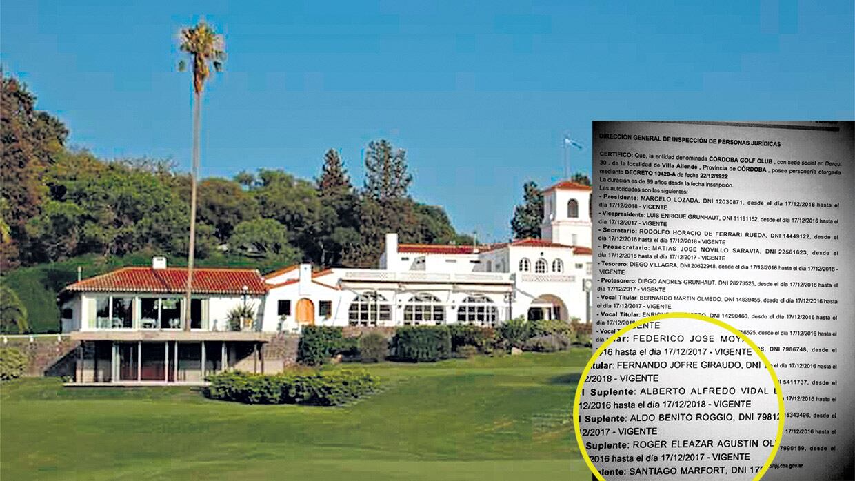 En el Córdoba Golf Club –donde Roggio es vocal suplente– se juega el Abierto del Centro de la República.