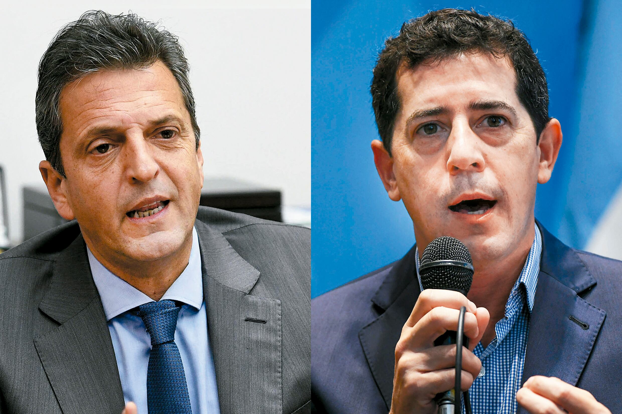 Ministros Sergio Massa y Eduardo "Wado" de Pedro.