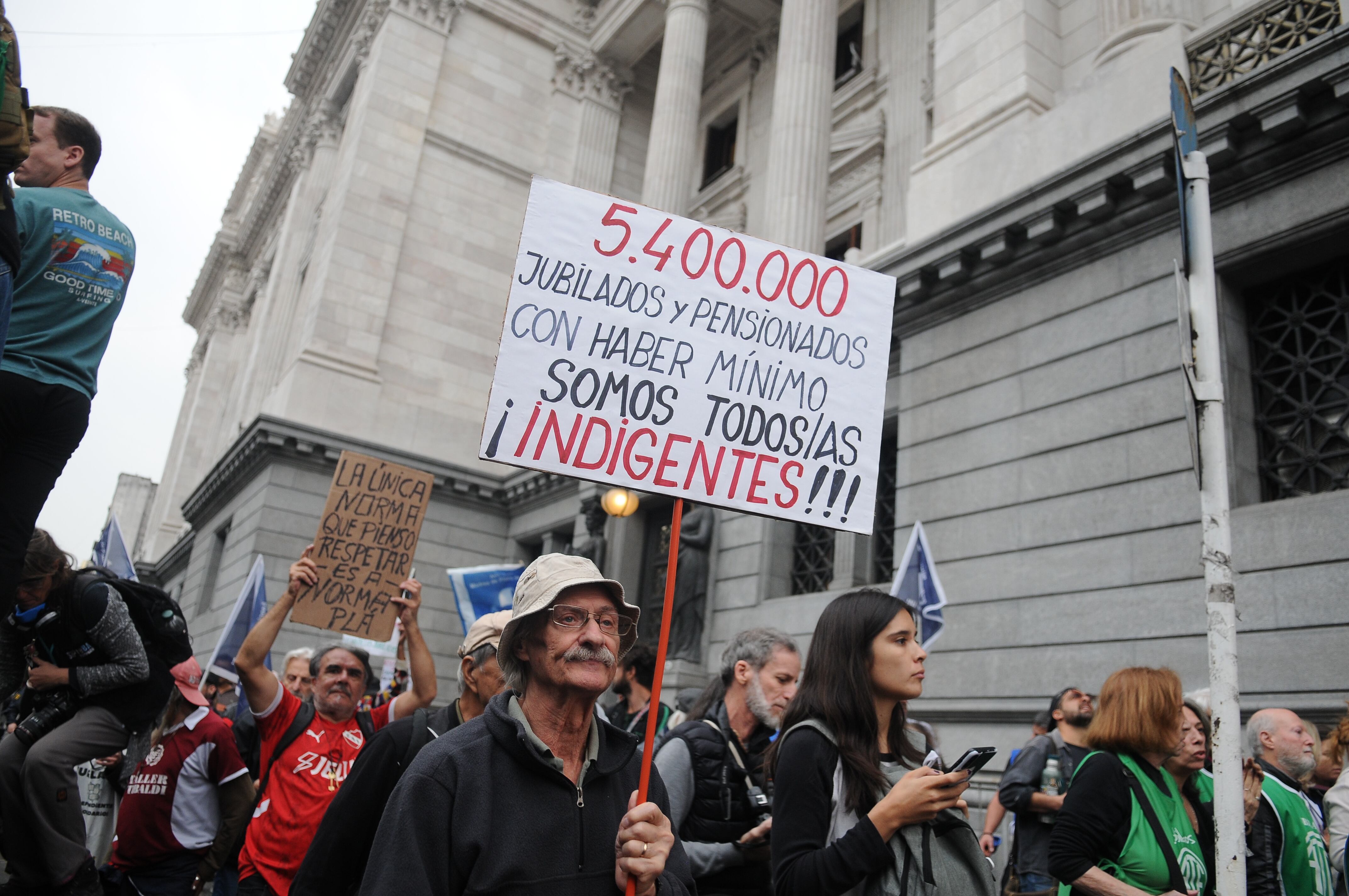 La mayoría de los jubilados cobra por debajo de noviembre de 2023.