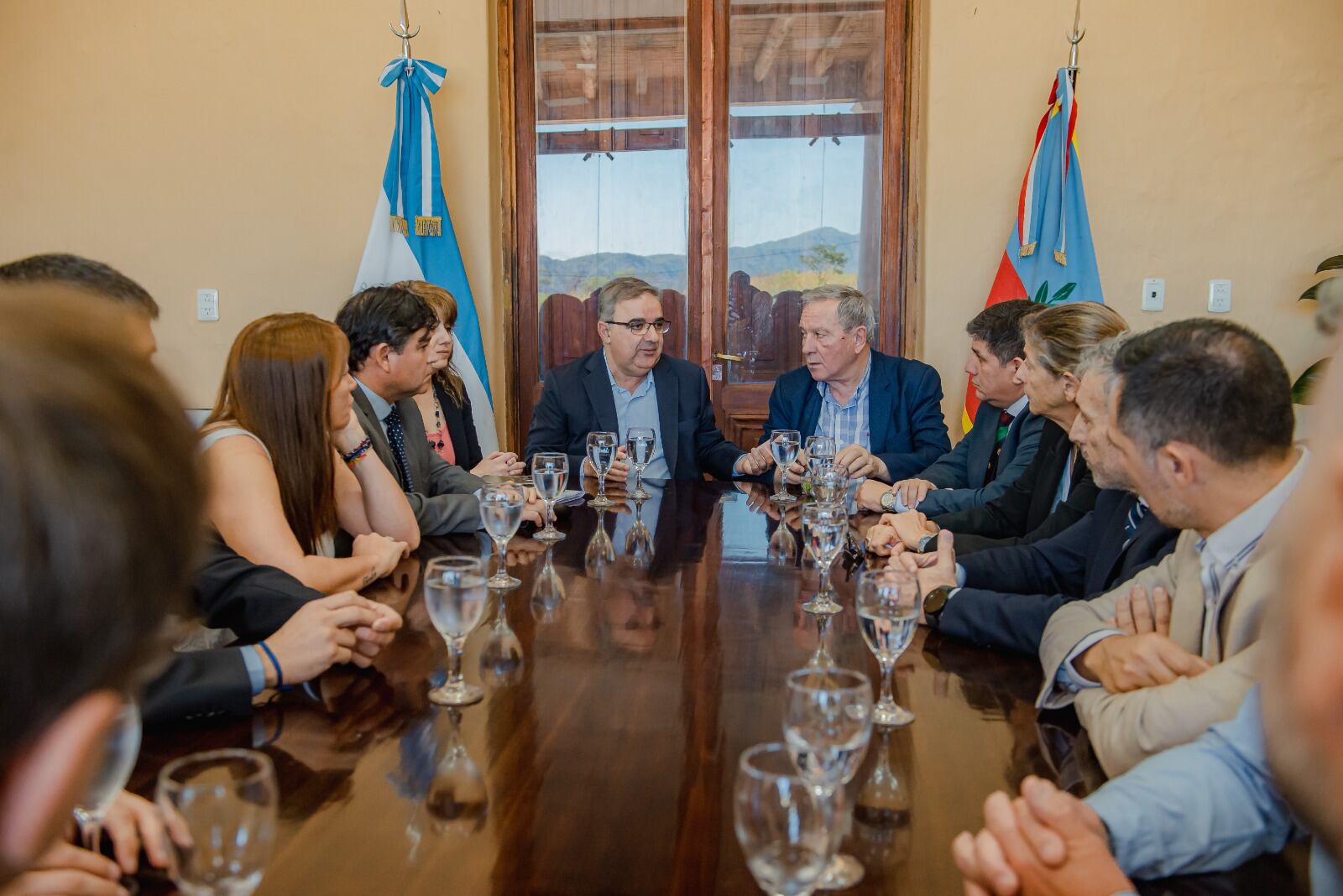 Reunión en Casa de Gobierno.