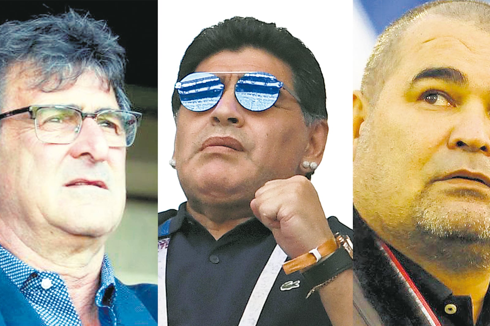Mario Alberto Kempes, Diego Maradona y el paraguayo José Luis Chilavert.
