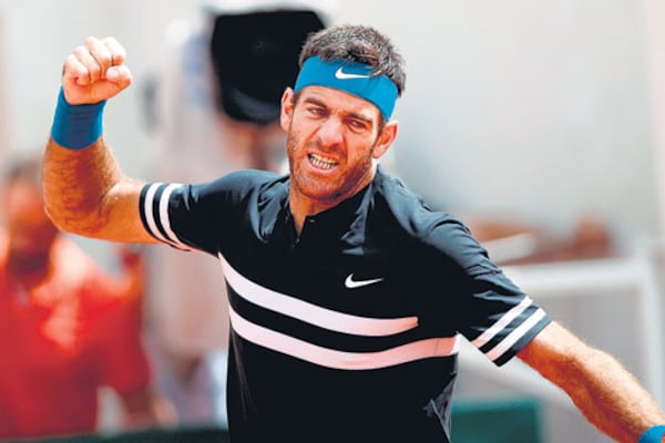 “Jamás imaginé estar así después de todo lo que pasé”, dijo Del Potro, que festejó muy emocionado.