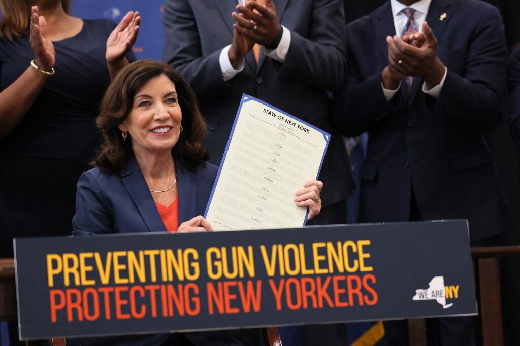 Kathy Hochul, gobernadora del estado de Nueva York. Foto: AFP. 