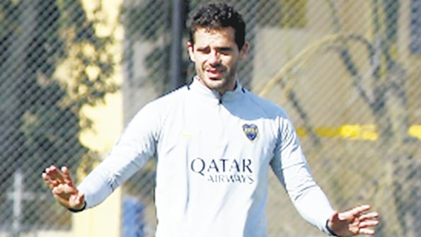 Gago en la Bombonera, escenario de sus mejores partidos.