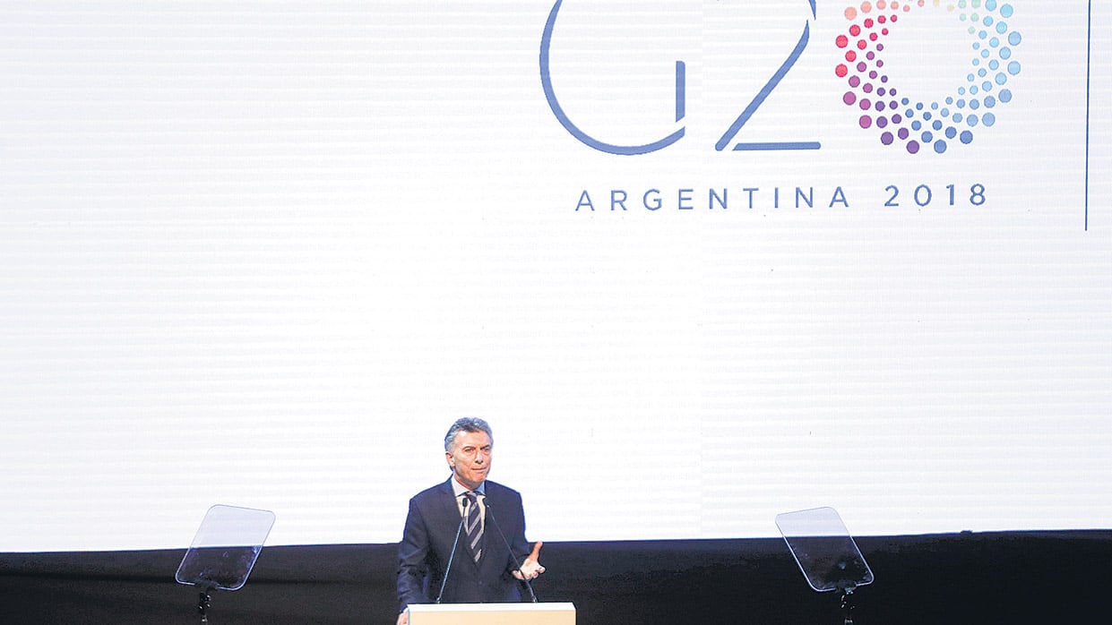 El presidente Mauricio Macri pronunció ayer su discurso del G20 en el Centro Cultural Kirchner.