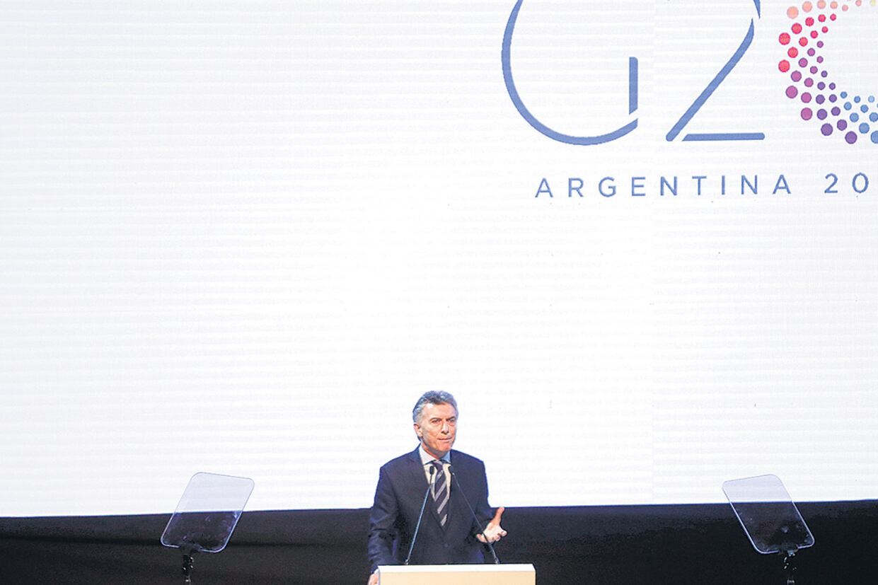 El presidente Mauricio Macri pronunció ayer su discurso del G20 en el Centro Cultural Kirchner.