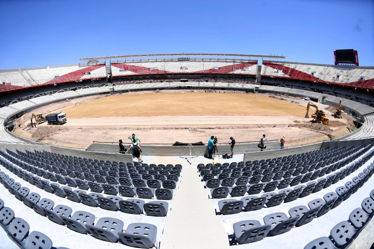 Las obras en el Monumental en la recta final.