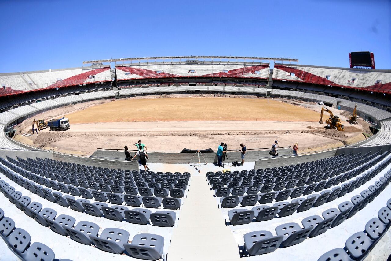 Las obras en el Monumental en la recta final.