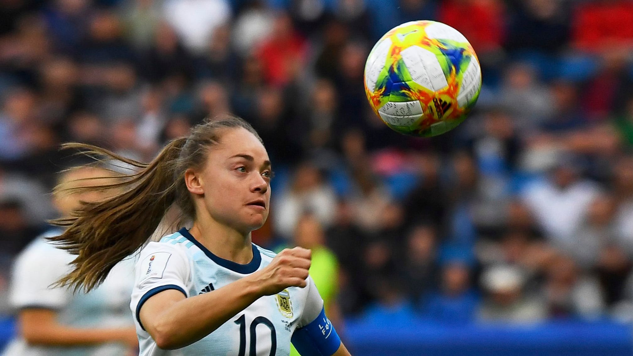 Estafenían Banini, capitana de la Selección en el Mundial.