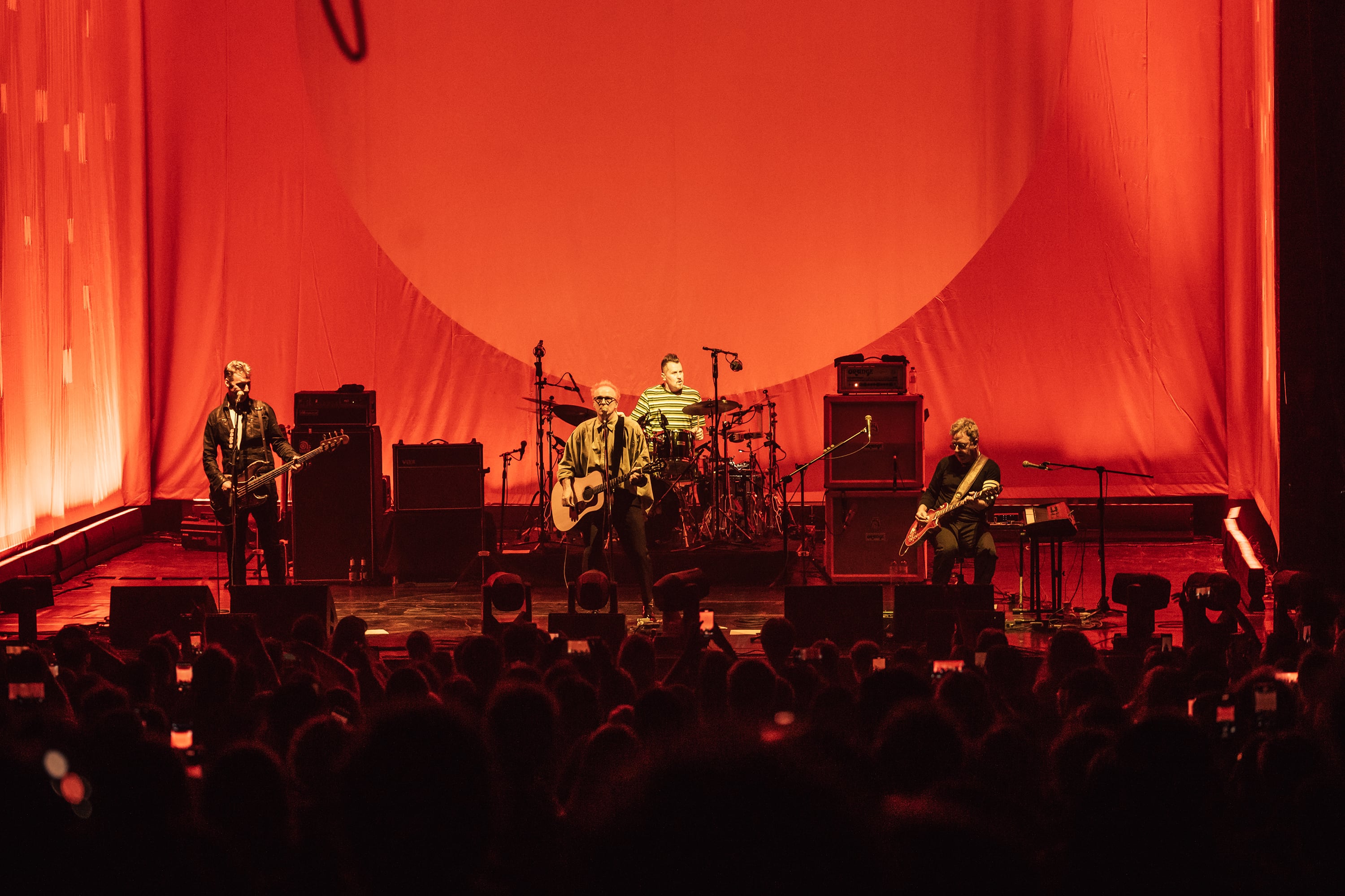 Emocionado por el contexto, el cuarteto escocés agregó canciones sobre la marcha (Imagen: Mora Alarcón)