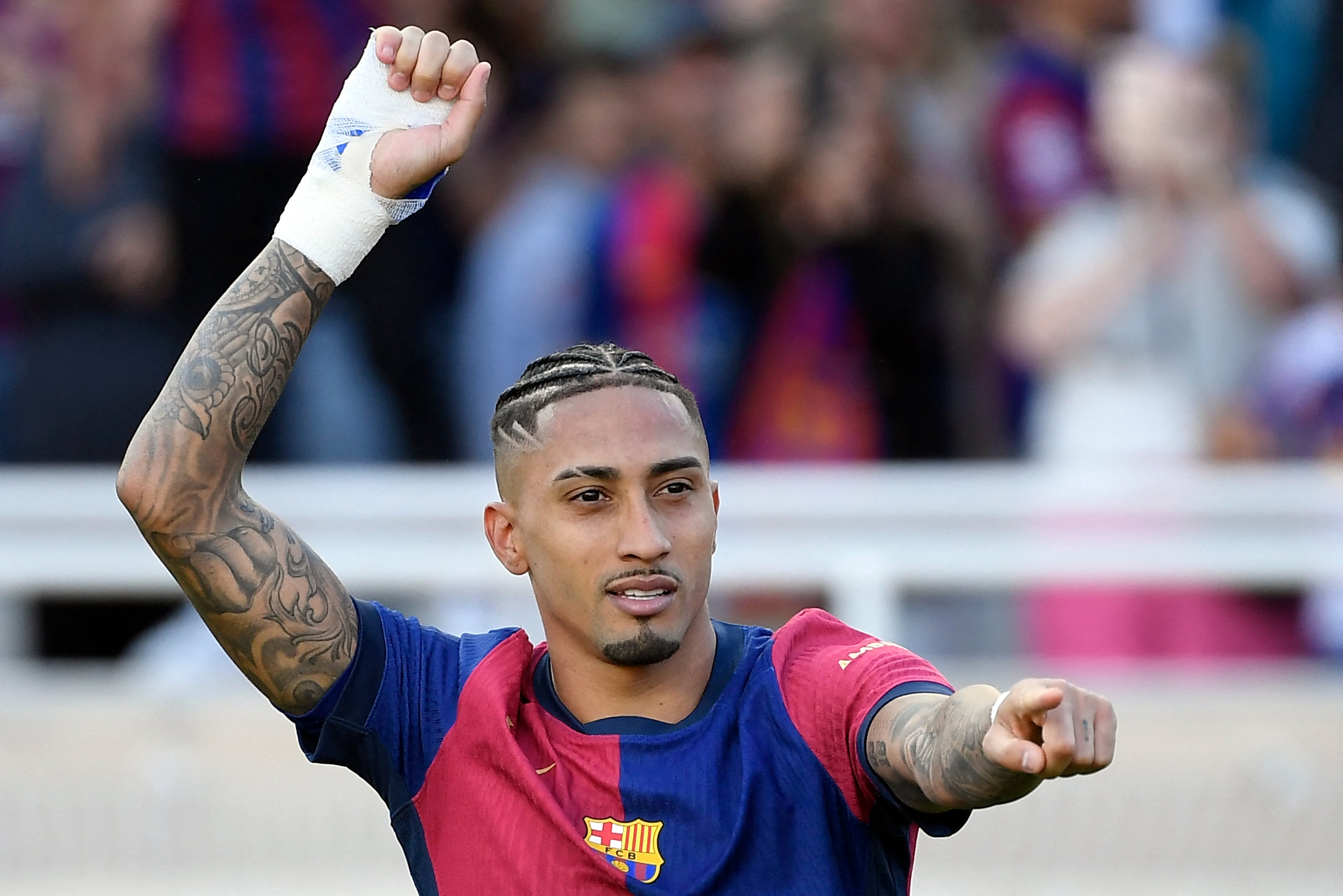 Raphinha celebra su tanto