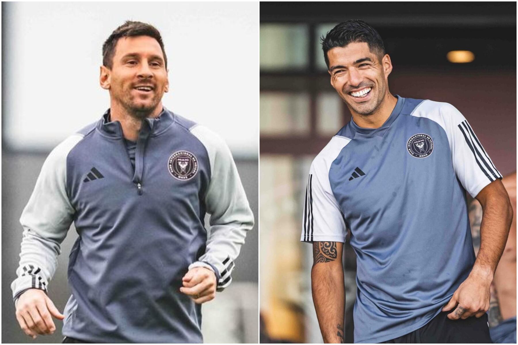 Messi y Suárez se reencontraron en el inicio de la pretemporada de Inter Miami. (Imagen: collage de fotos Instagram @intermiamicf)