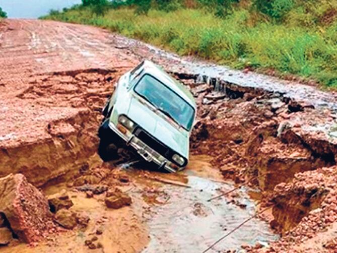 El temor de que ocurrieran escenas como la de la foto hizo que ordenaran cortar la ruta 7.