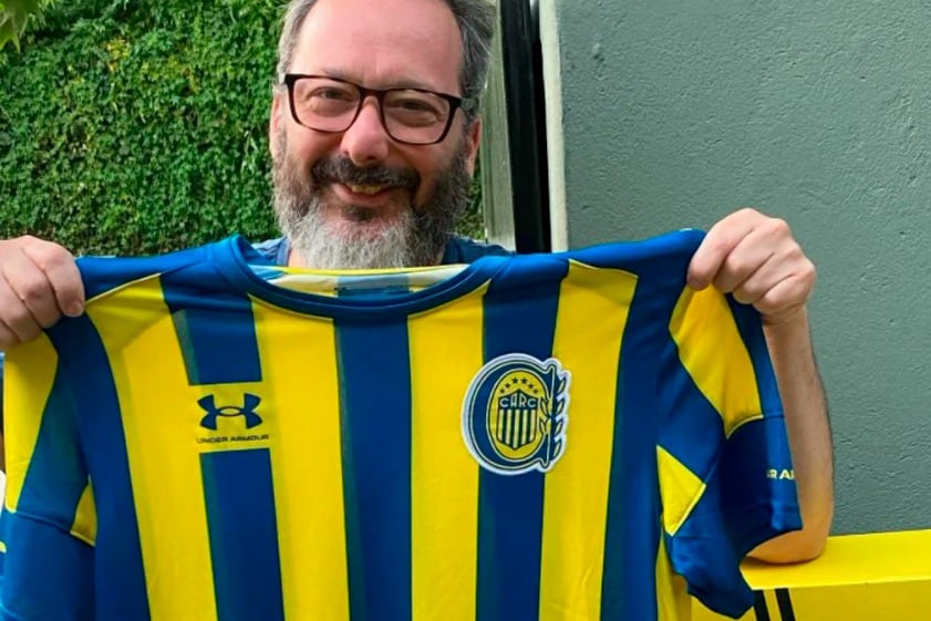 Gerardo Rozín, fanático de Rosario Central