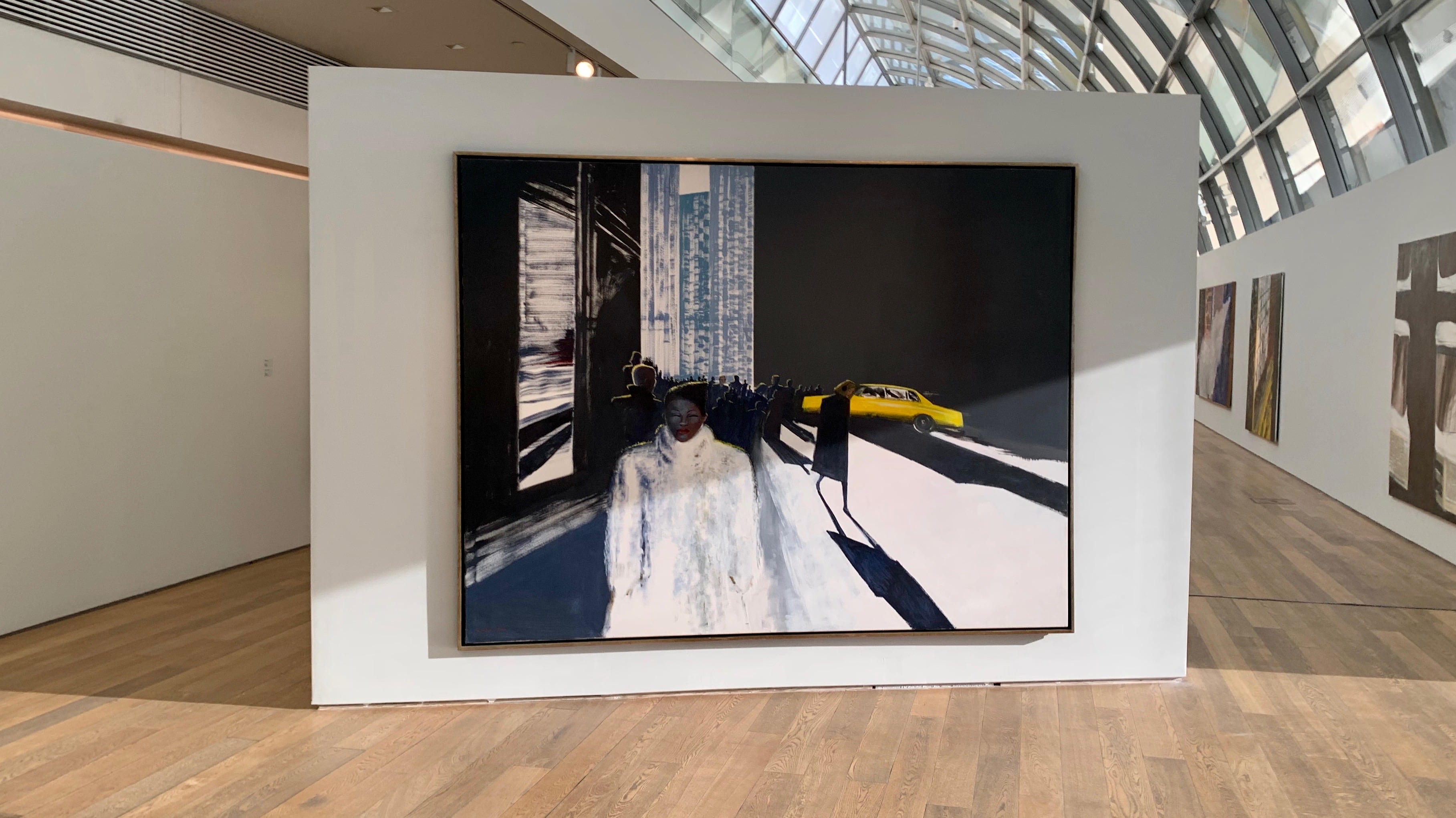 Cielo y frío en la calle Nassau, 1990, óleo de Rómulo Macciò; 210 x 270 cm