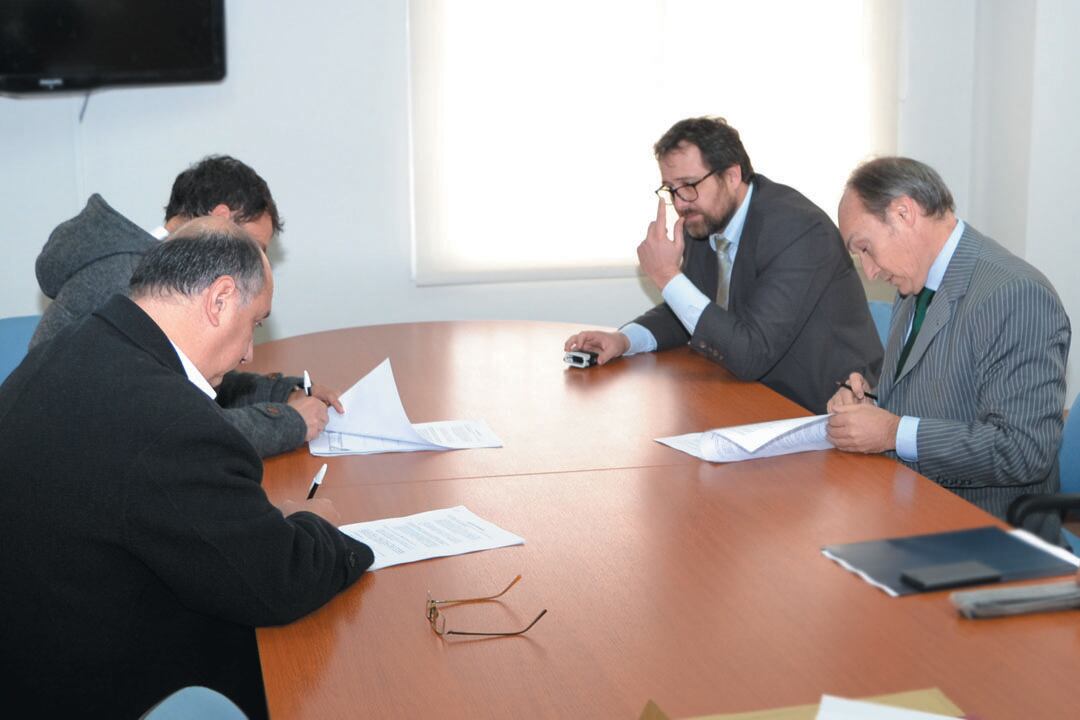 La firma del acuerdo en 2016.