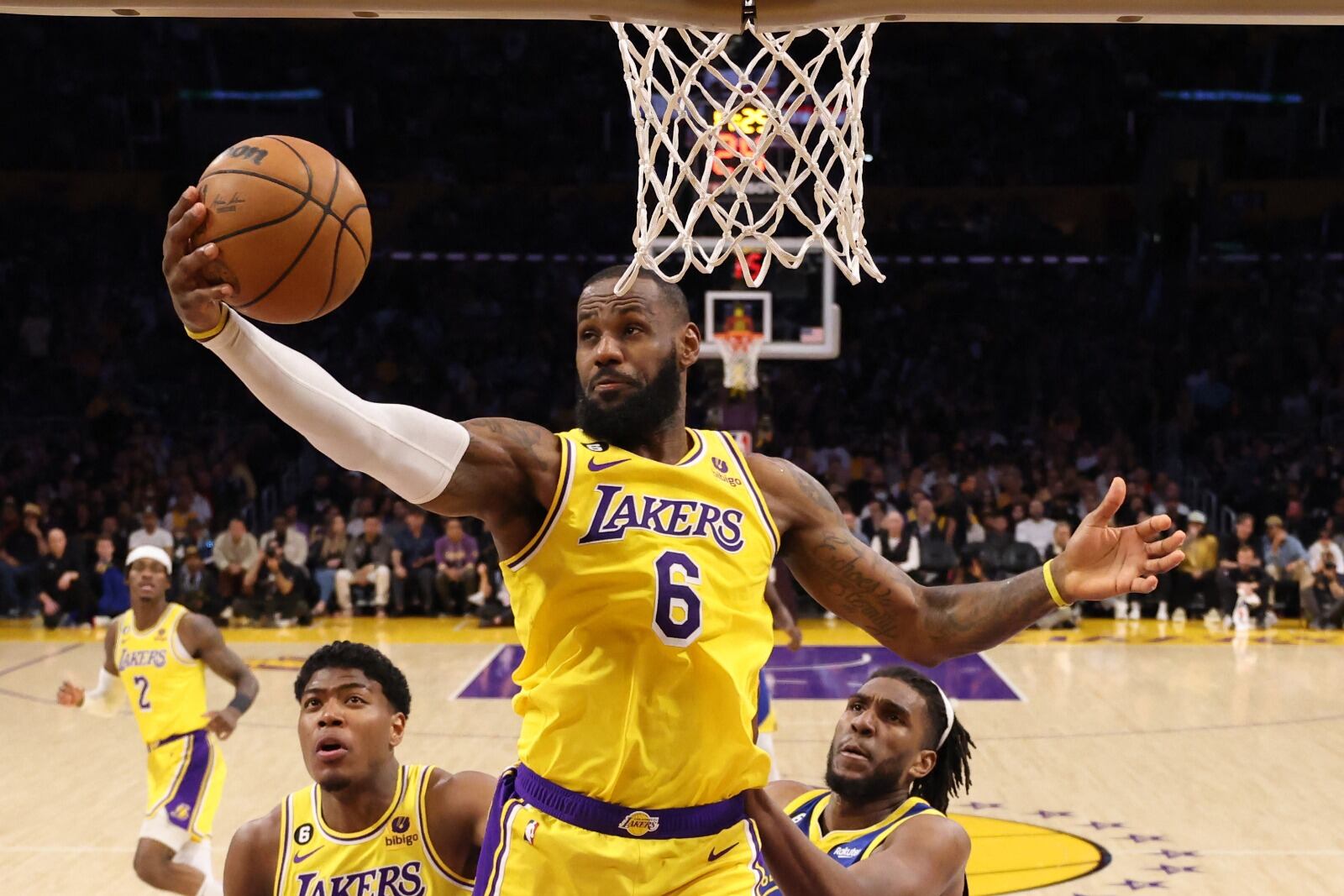 LeBron James, el gran líder de los Lakers. Busca su quinto anillo de campeón