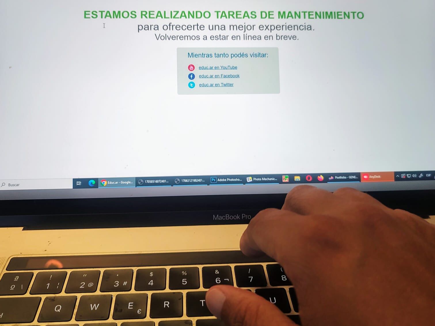 "Tareas de mantenimiento" en Educ.Ar.