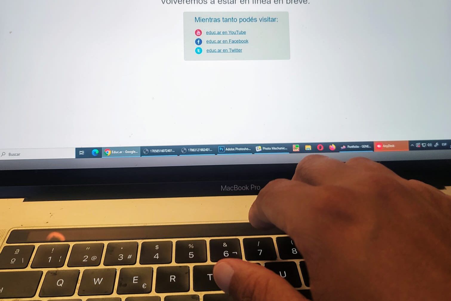 "Tareas de mantenimiento" en Educ.Ar.