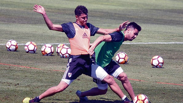 River se entrenó en Ezeiza y hoy los jugadores tendrán descanso.