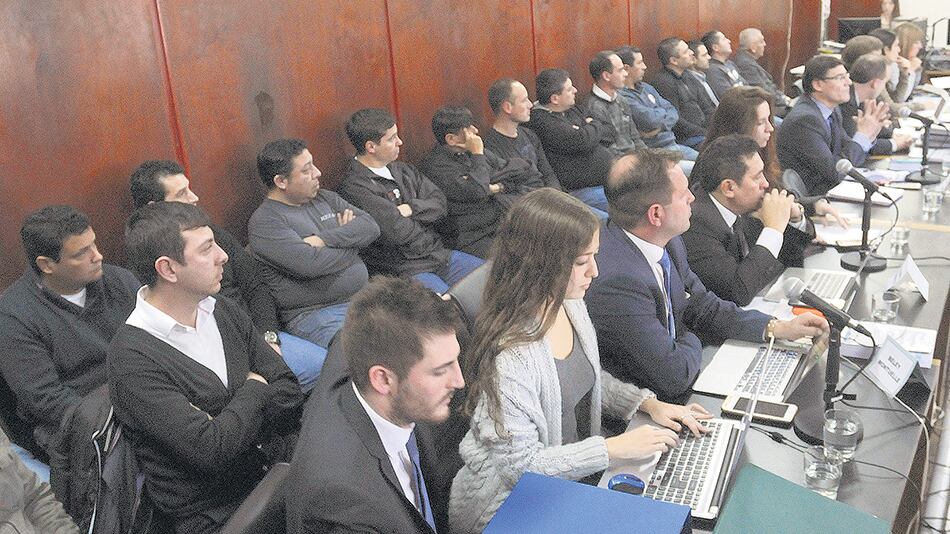 Una de las audiencias que se desarrollaron en La Plata desde el 15 de agosto pasado.