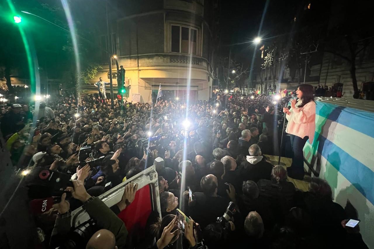 Cristina Fernández de Kirchner, una semana antes del atentado del que se cumple un año.