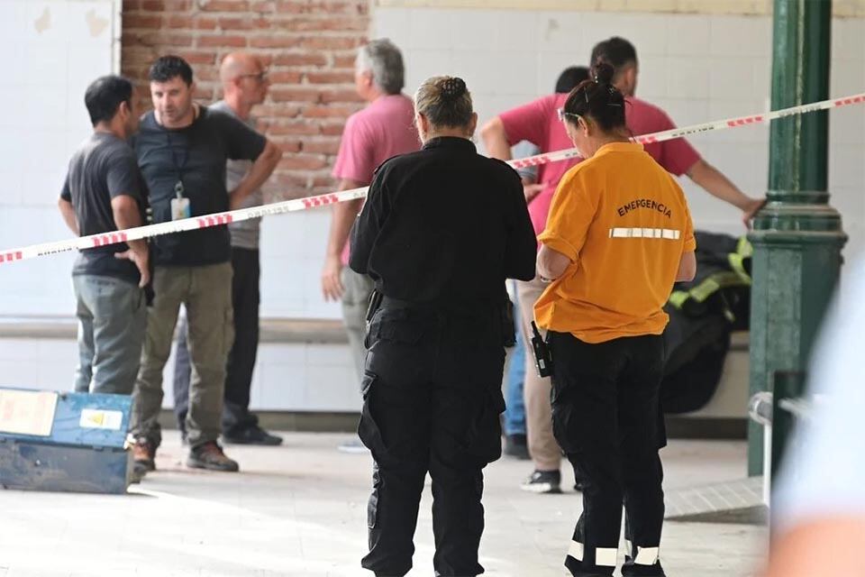 La zona donde se hacían los trabajos de refacción.