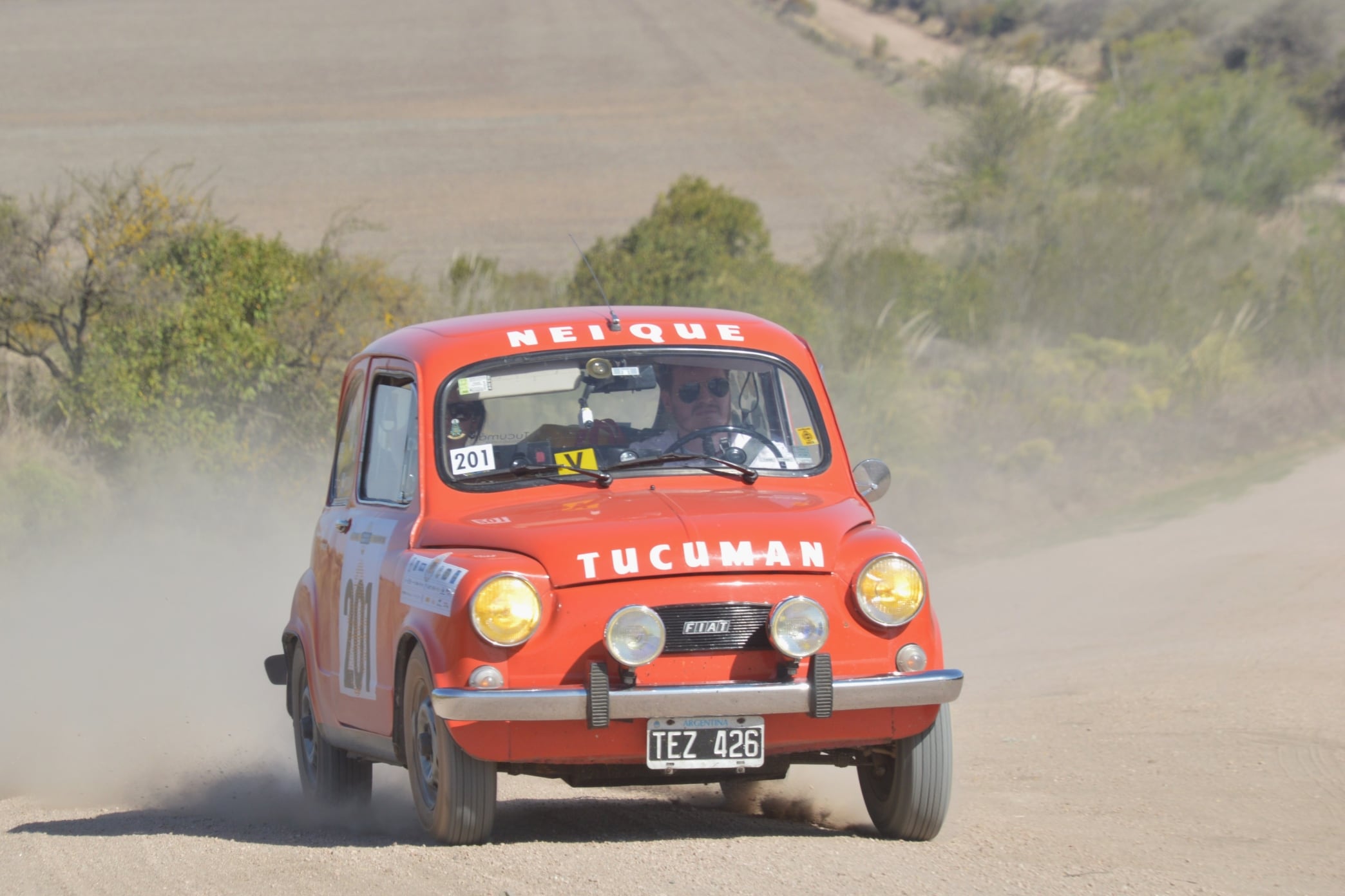 Coco, uno de los Fiat 600 que participan del GPH.