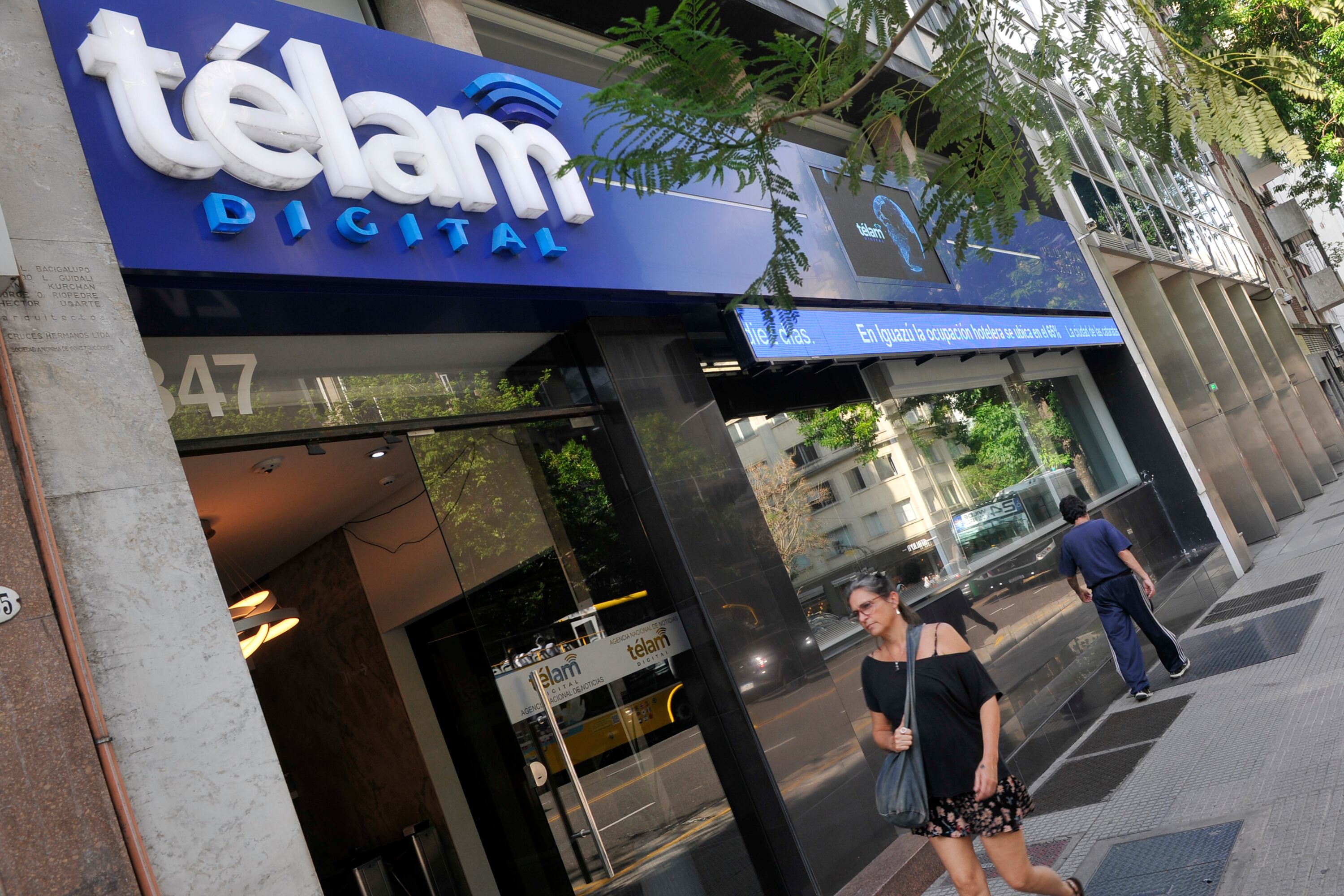 Télam, antes del vallado que colocó el Ministerio de Seguridad