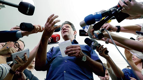 “El dólar Haddad se cotiza a 4,15 reales; el dólar Bolsonaro a 3,80, porque el mercado le tiene confianza”.