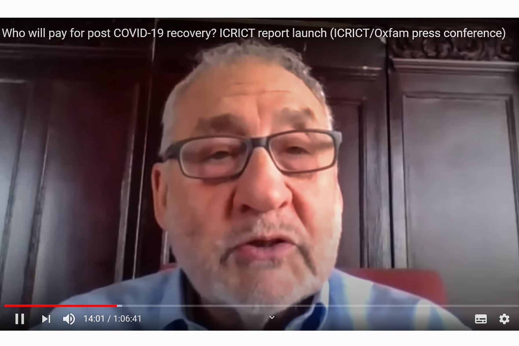 "Con austeridad, la crisis durará diez años", advirtió Joseph Stiglitz.