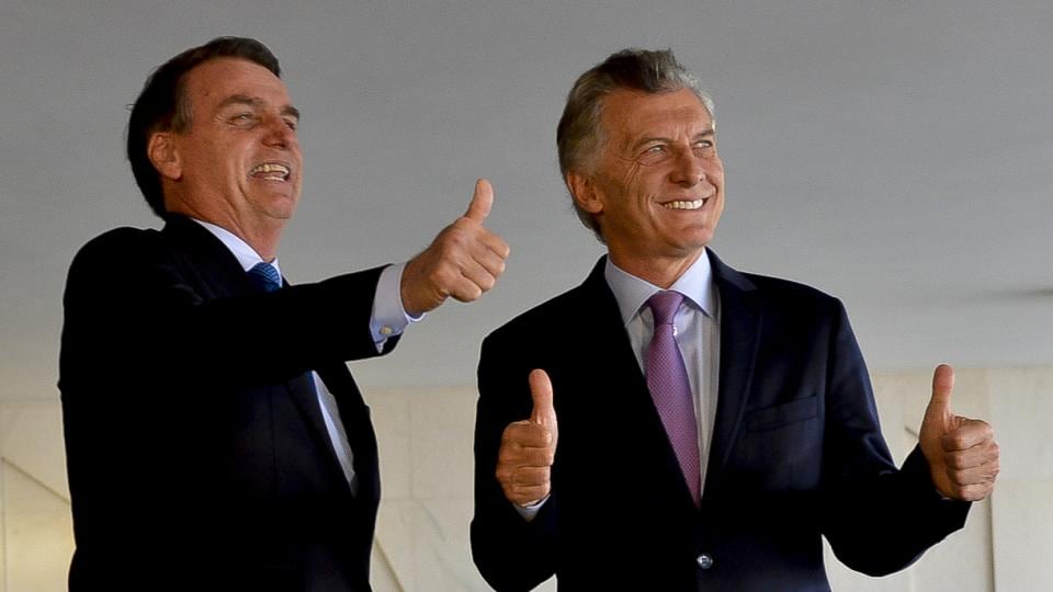 Jair Bolsonaro y Mauricio Macri.