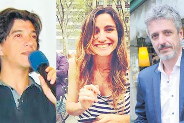 Abelardo Vitale, Sol Prieto y Marcelo Leiras, tres de los participantes del Grupo Fragata.