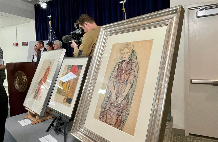 Las obras fueron creadas por el pintor expresionista Egon Schiele