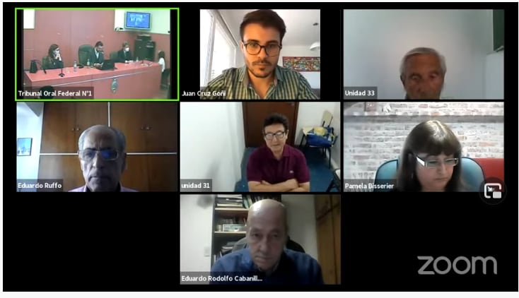 La audiencia del TOF 1 se realizó por teleconferencia.
