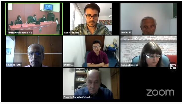 La audiencia del TOF 1 se realizó por teleconferencia.