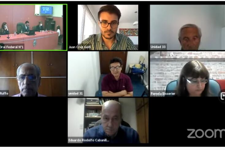 La audiencia del TOF 1 se realizó por teleconferencia.