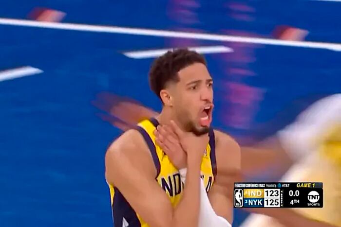 Haliburton imitó el festejo de Reggie Miller para celebrar sus puntos