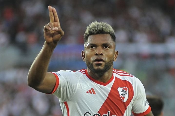 Miguel Borja, goleador de la Copa de la Liga con 5 goles en 3 partidos.