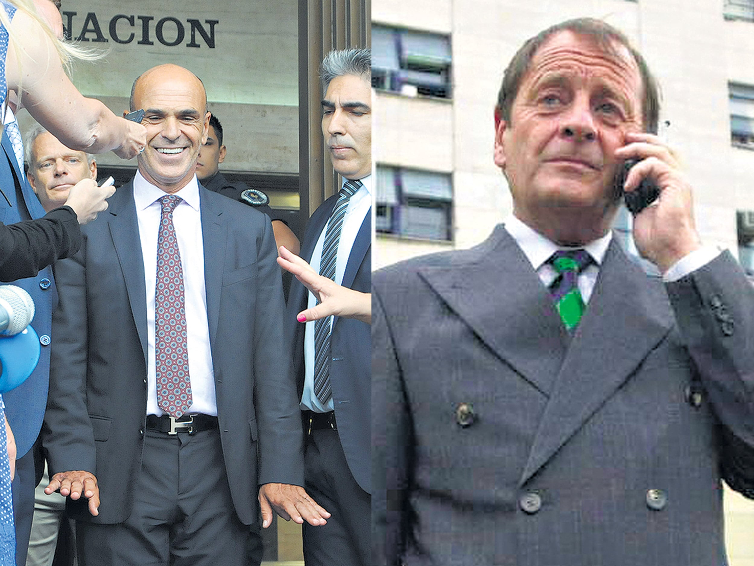 El jefe de la AFI, Gustavo Arribas, y el juez Rodolfo Canicoba Corral.